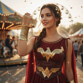 Women Gold Long Metal Wide Cuff Bracelet Celebrity Style Wonder One Size